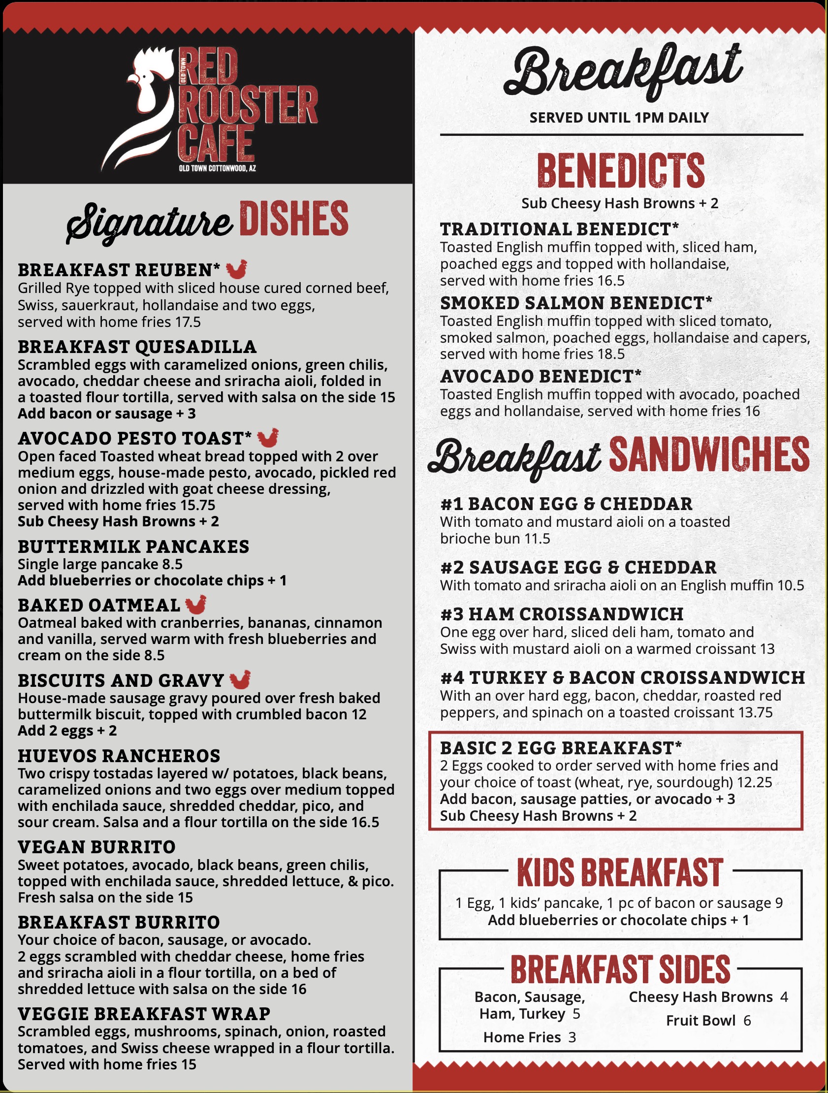 Breakfast Menu